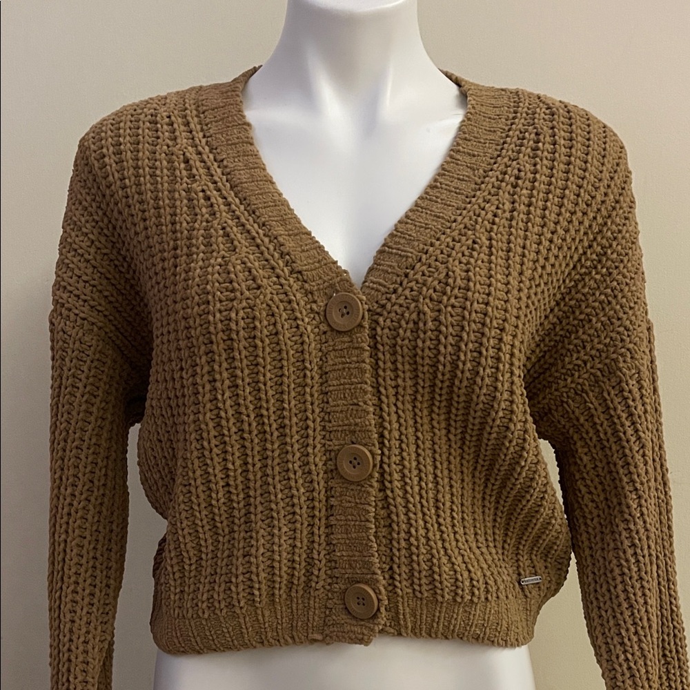Hollister NWT Brown Knit Sweater